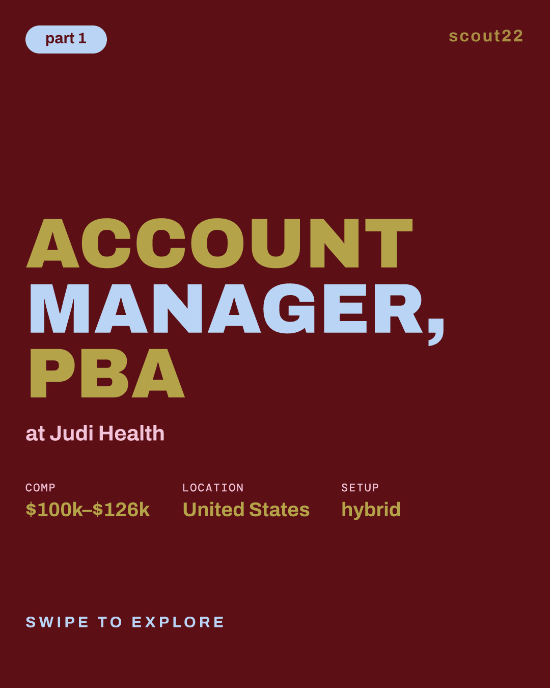 Account Manager, PBA at Judi Health
