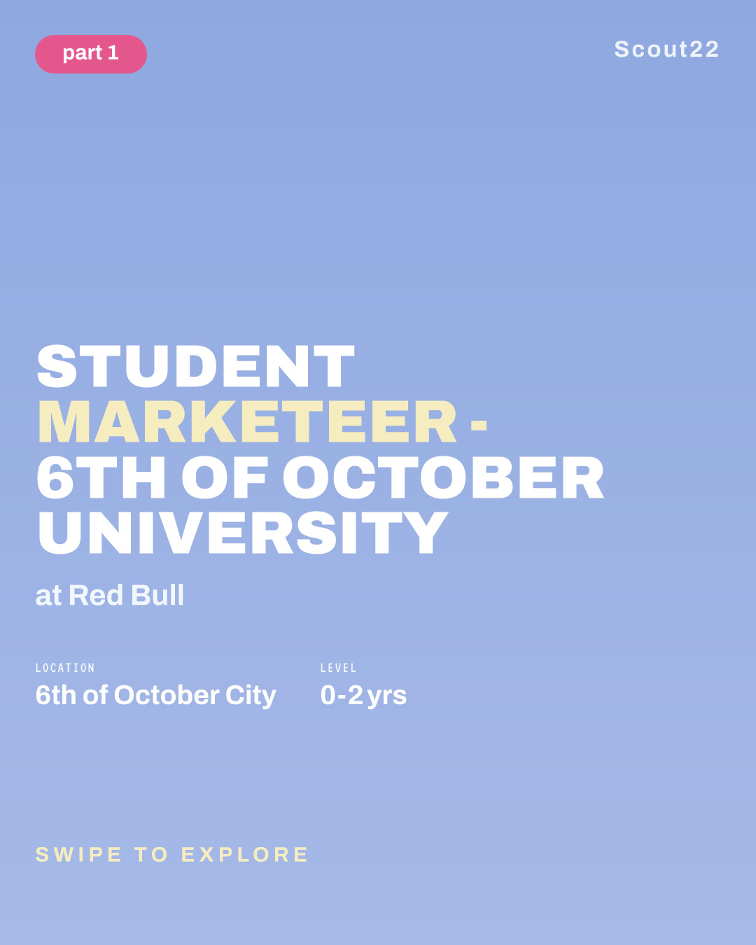 Student Marketeer - 6th of October University at Red Bull