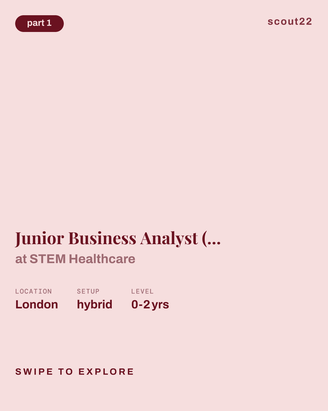 Junior Business Analyst (Japanese speaking) at STEM Healthcare