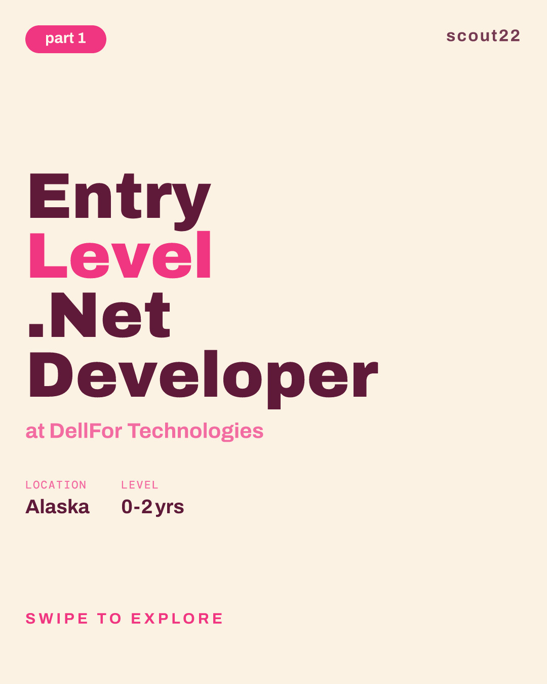 Entry Level .Net Developer at DellFor Technologies