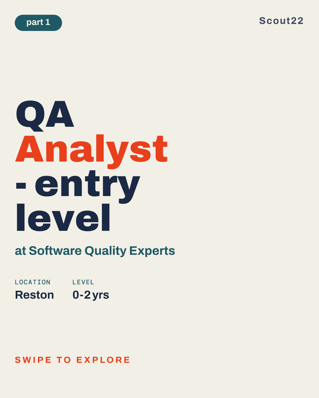 QA Analyst - entry level at Software Quality Experts