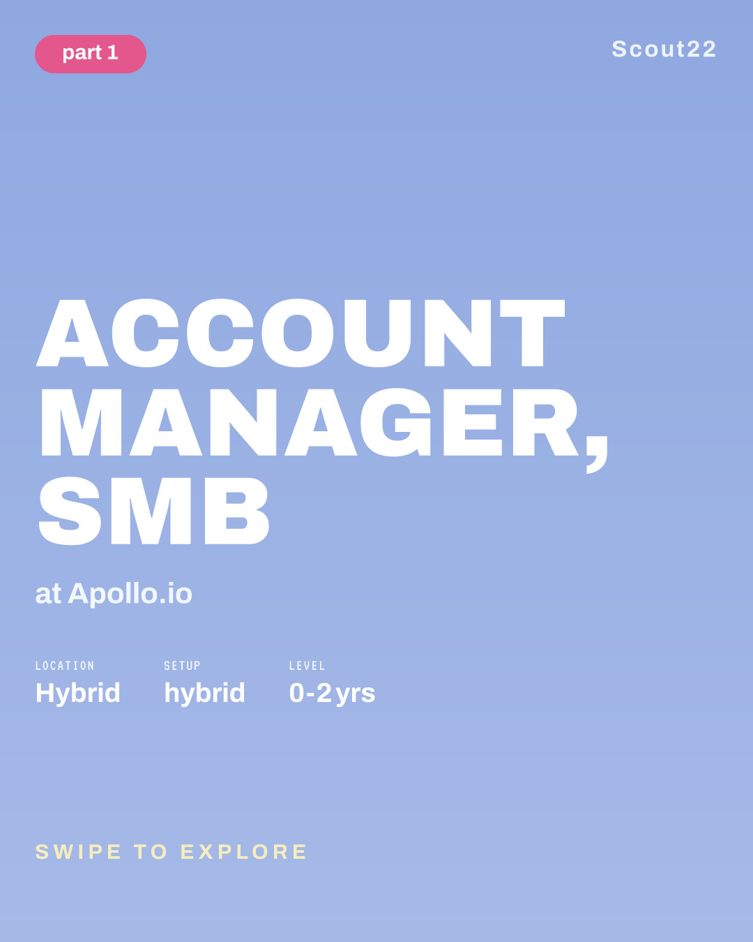 Account Manager, SMB at Apollo.io