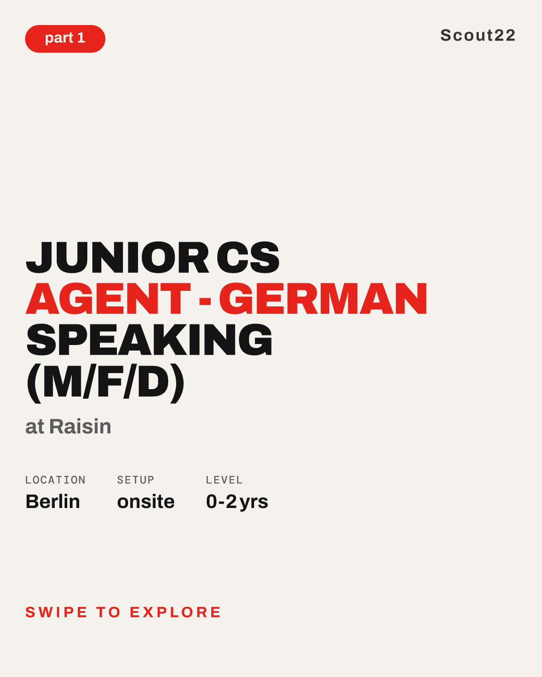 Junior CS Agent - German Speaking (m/f/d) at Raisin
