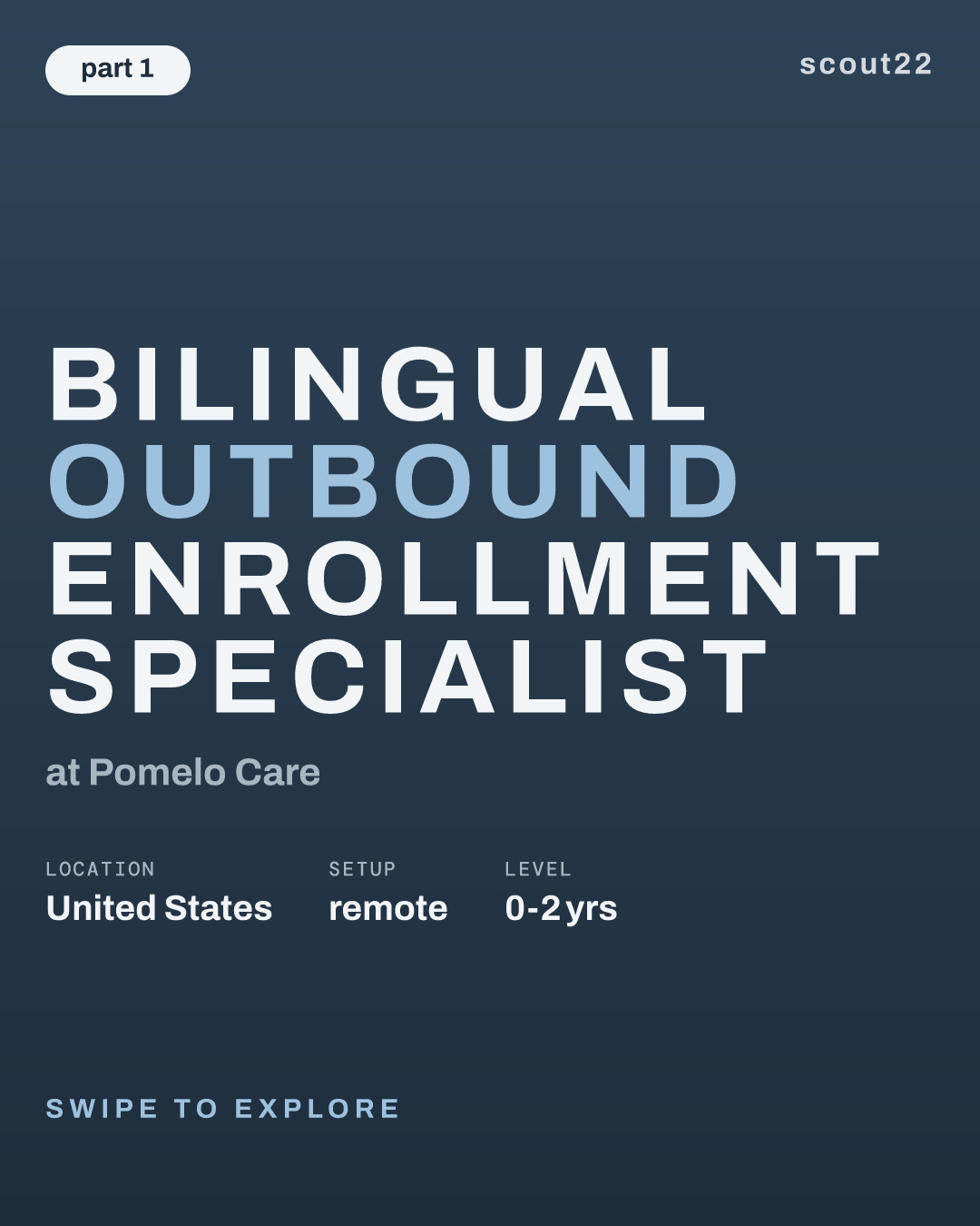 Bilingual Outbound Enrollment Specialist at Pomelo Care
