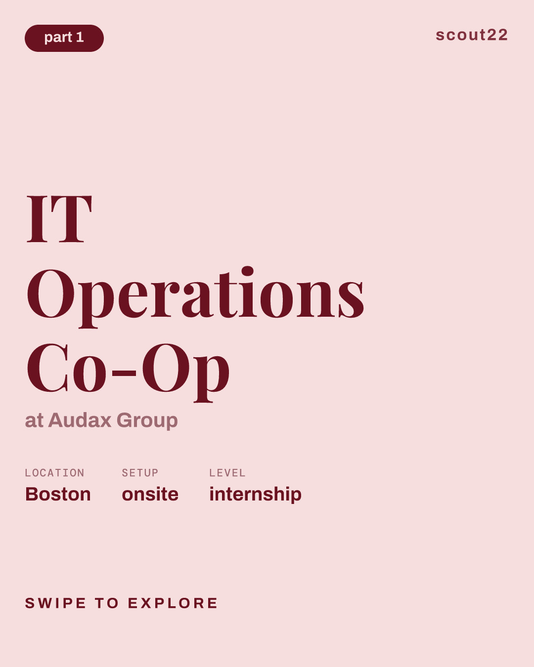 IT Operations Co-Op at Audax Group