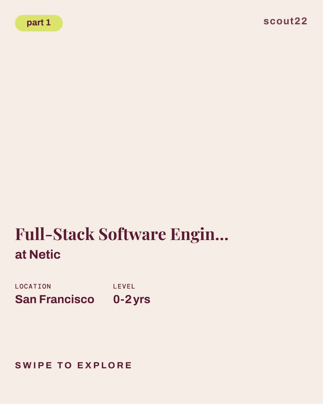 Full-Stack Software Engineer (Product) - New Grad - 2026-2027 at Netic