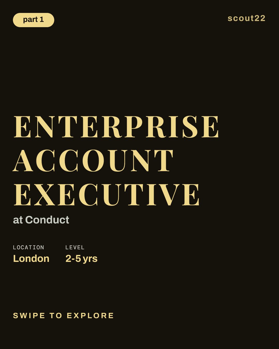 Enterprise Account Executive at Conduct