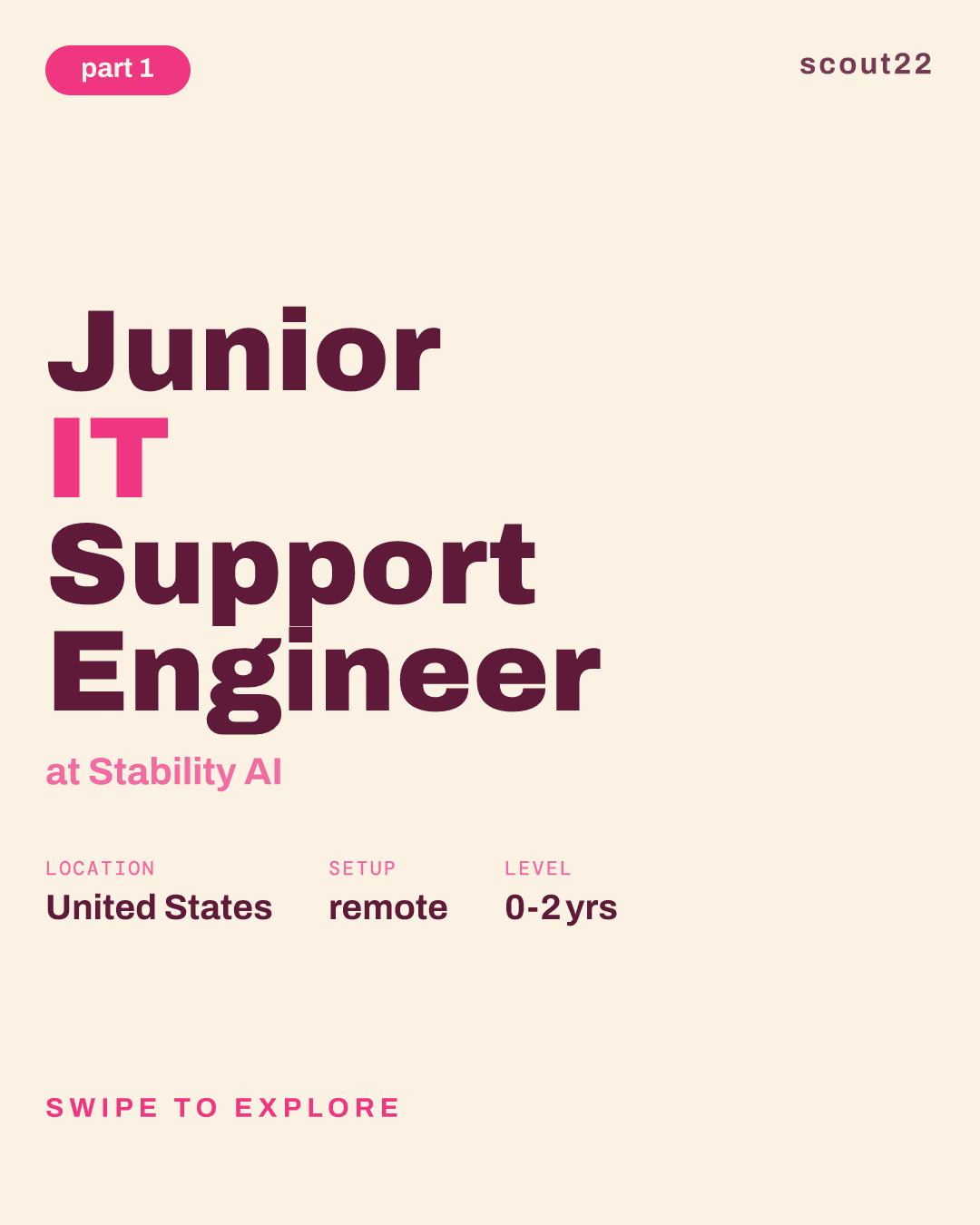 Junior IT Support Engineer at Stability AI