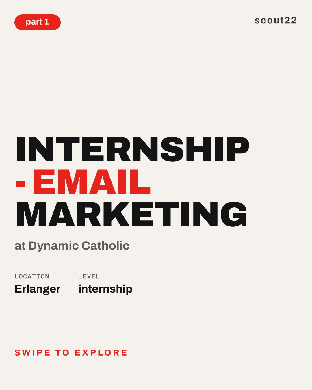 Internship - Email Marketing at Dynamic Catholic