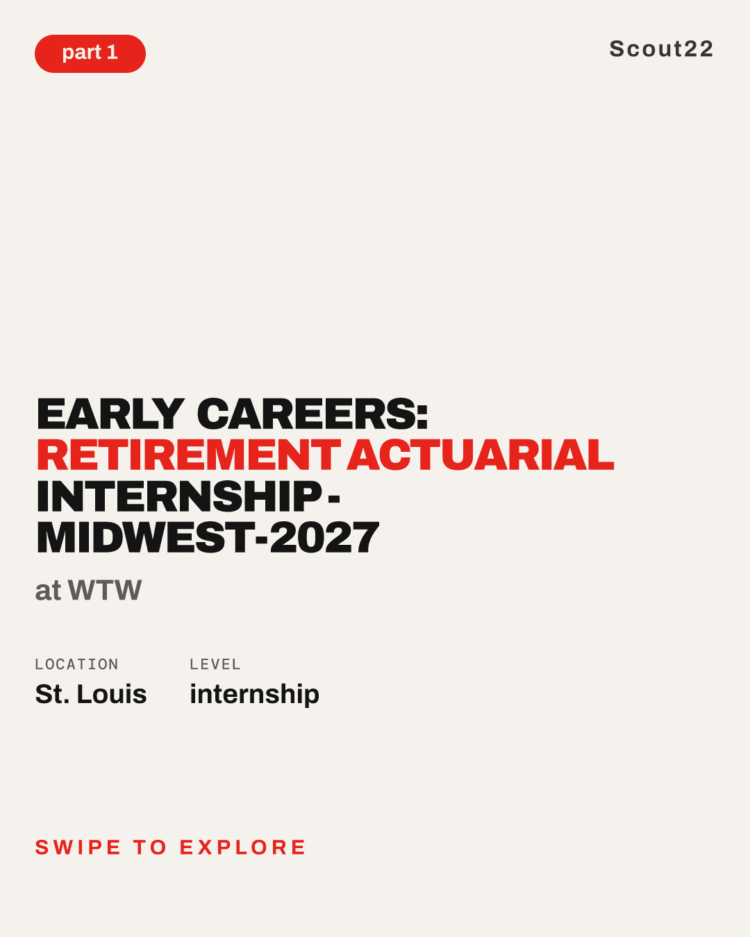 Early Careers: Retirement Actuarial Internship - Midwest-2027 at WTW