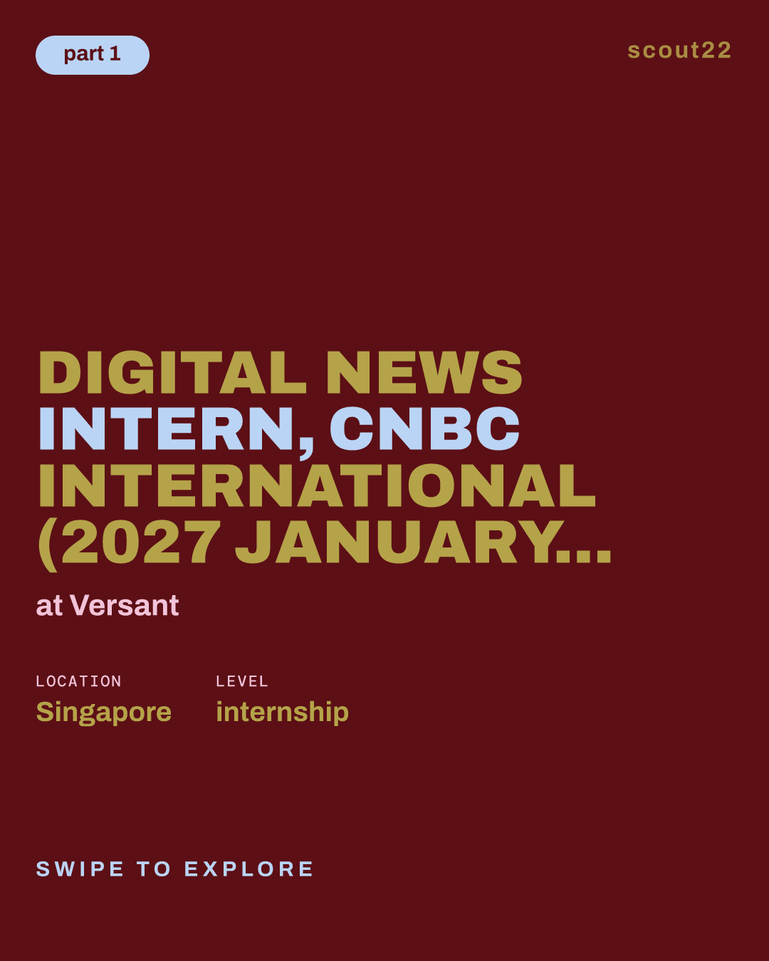 Digital News Intern, CNBC International (2027 January - June) at Versant