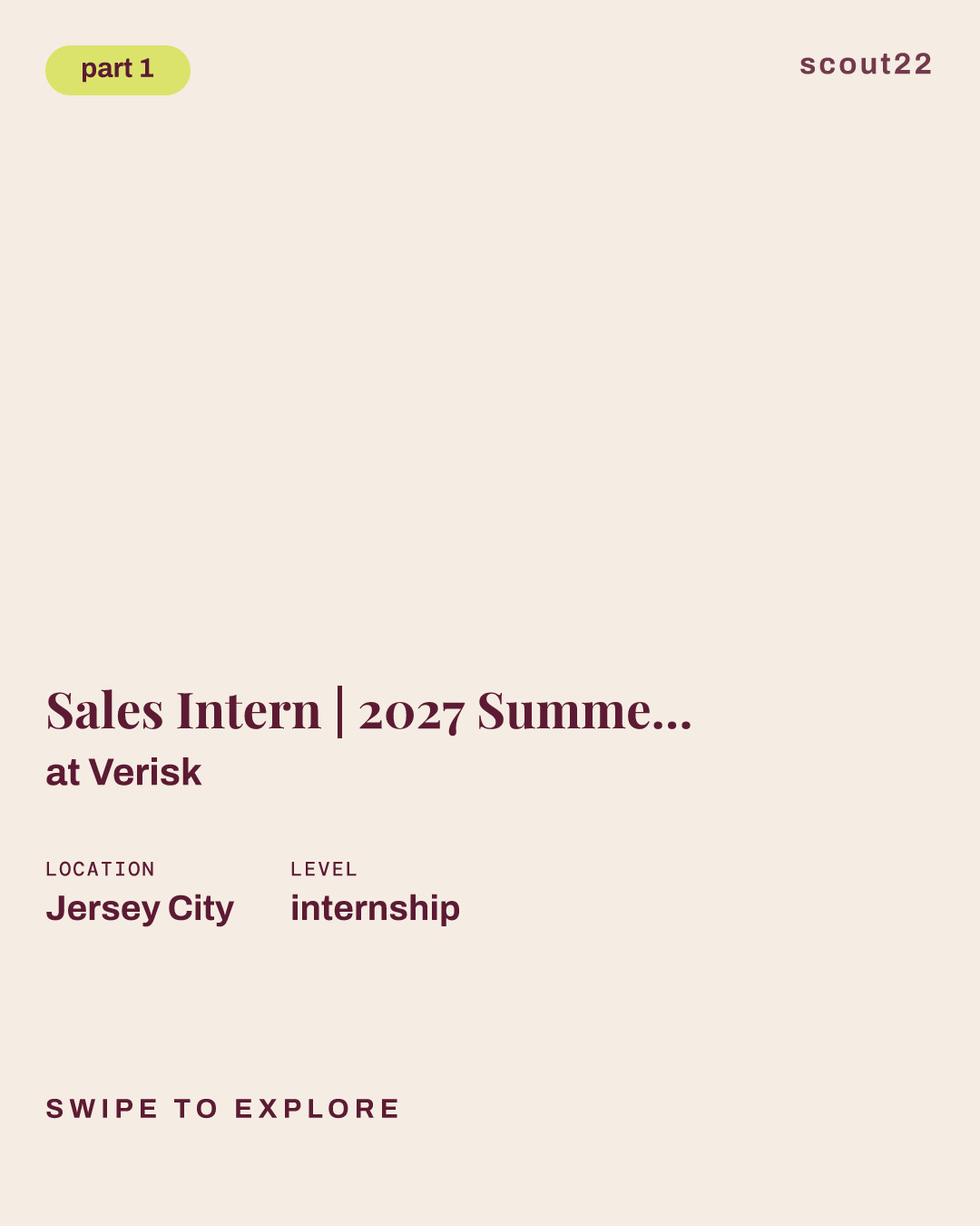 Sales Intern | 2027 Summer Internship Program at Verisk