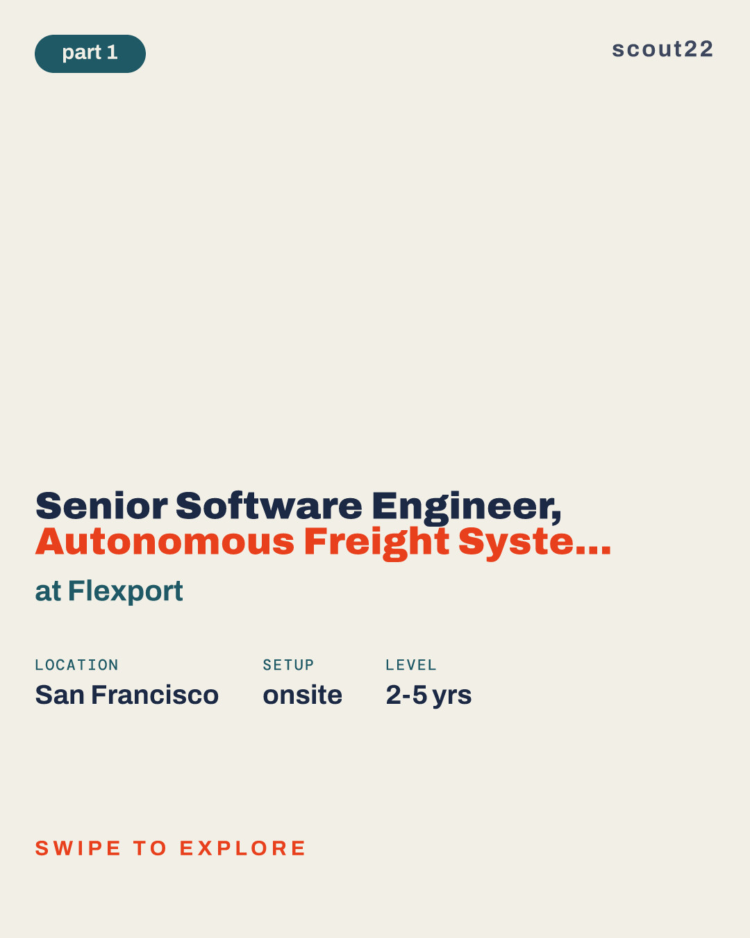 Senior Software Engineer, Autonomous Freight Systems at Flexport