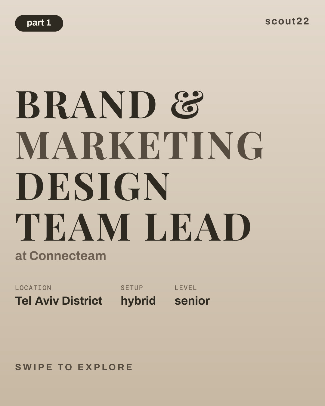 Brand & Marketing Design Team Lead at Connecteam