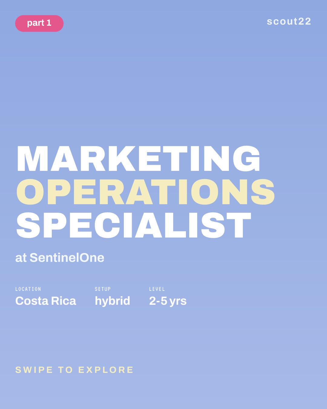 Marketing Operations Specialist at SentinelOne