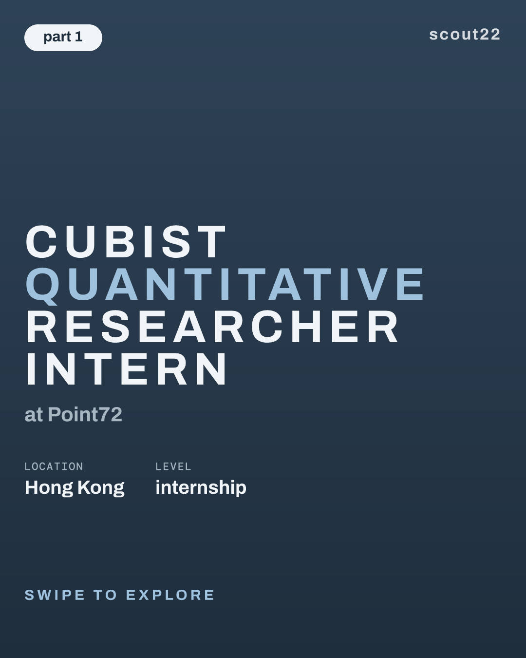 Cubist Quantitative Researcher Intern at Point72