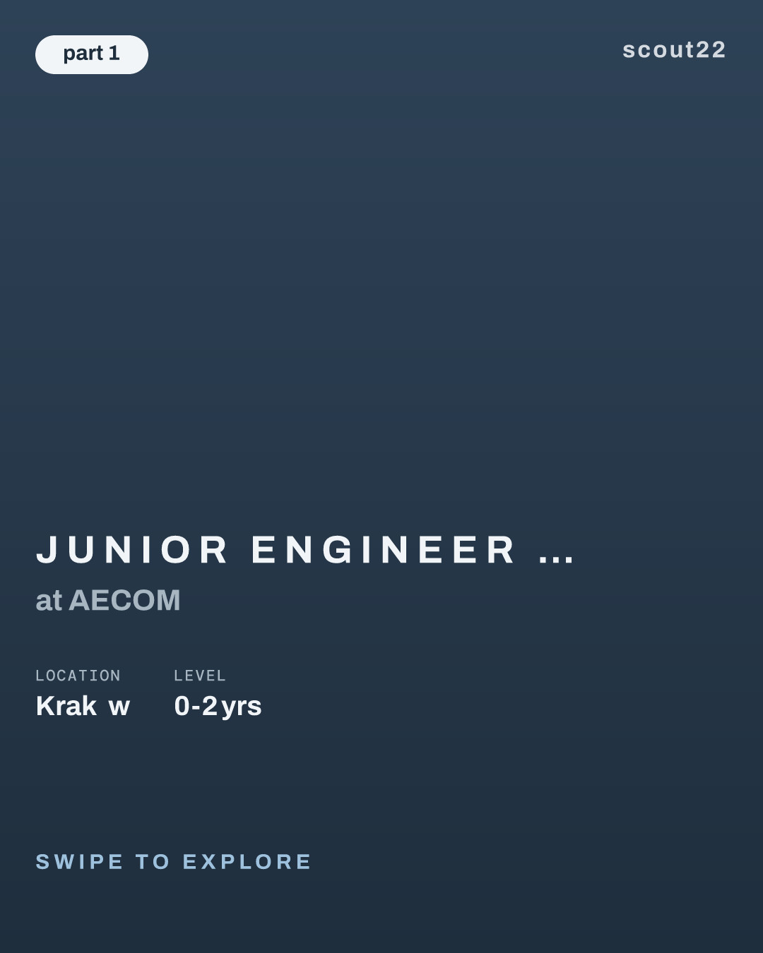 Junior Engineer - Bridges & Structures (Asystent (-tka) Projektanta Mostów i Konstrukcji) at AECOM