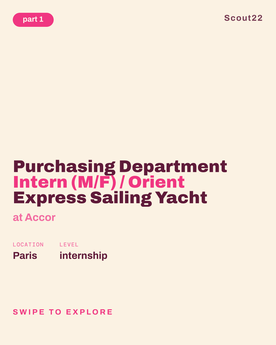 Purchasing Department Intern (M/F) / Orient Express Sailing Yacht at Accor