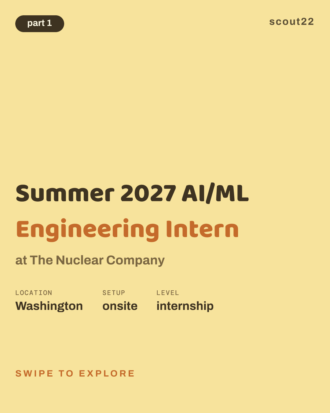 Summer 2027 AI/ML Engineering Intern at The Nuclear Company