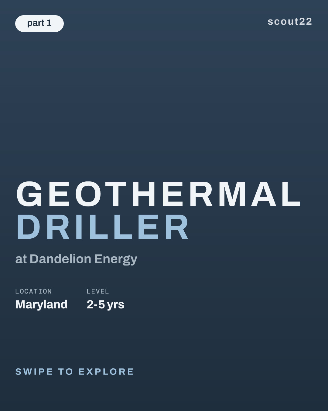 Geothermal Driller at Dandelion Energy