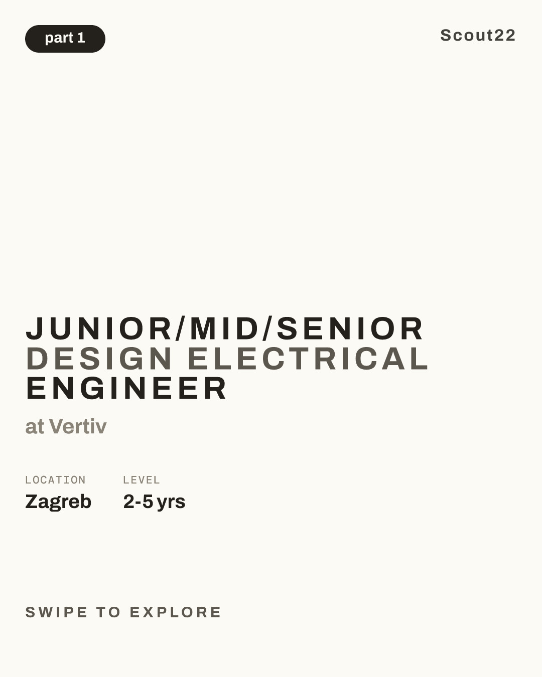 Junior/Mid/Senior Design Electrical Engineer at Vertiv