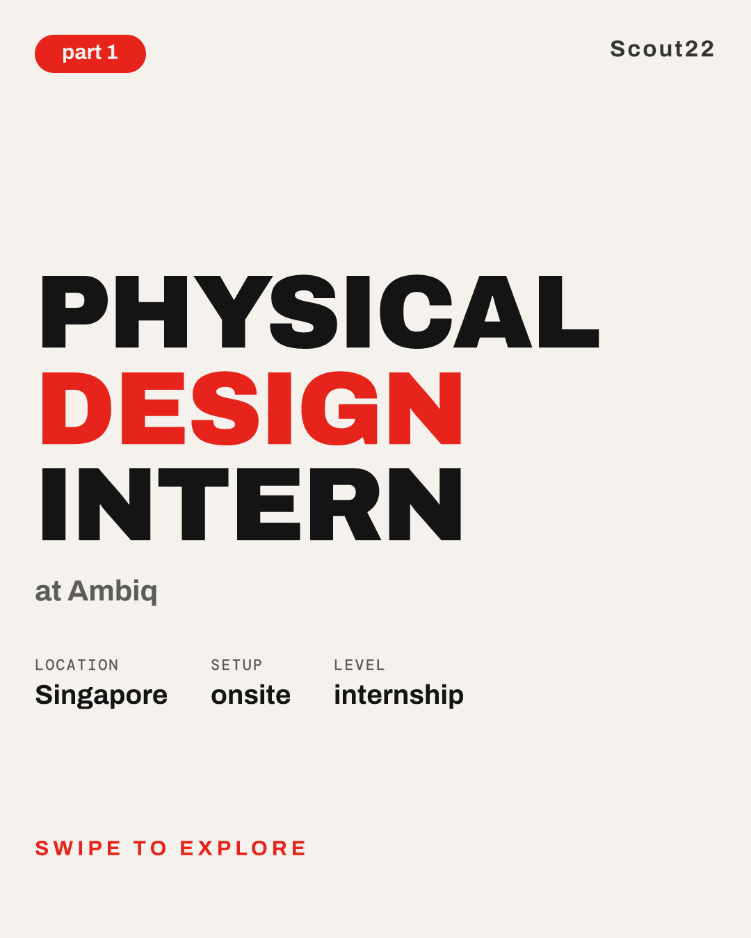 Physical Design Intern at Ambiq