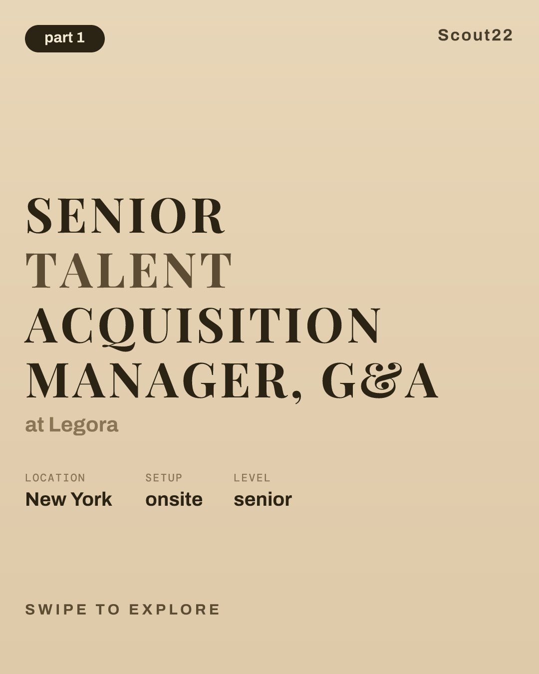 Senior Talent Acquisition Manager, G&A at Legora