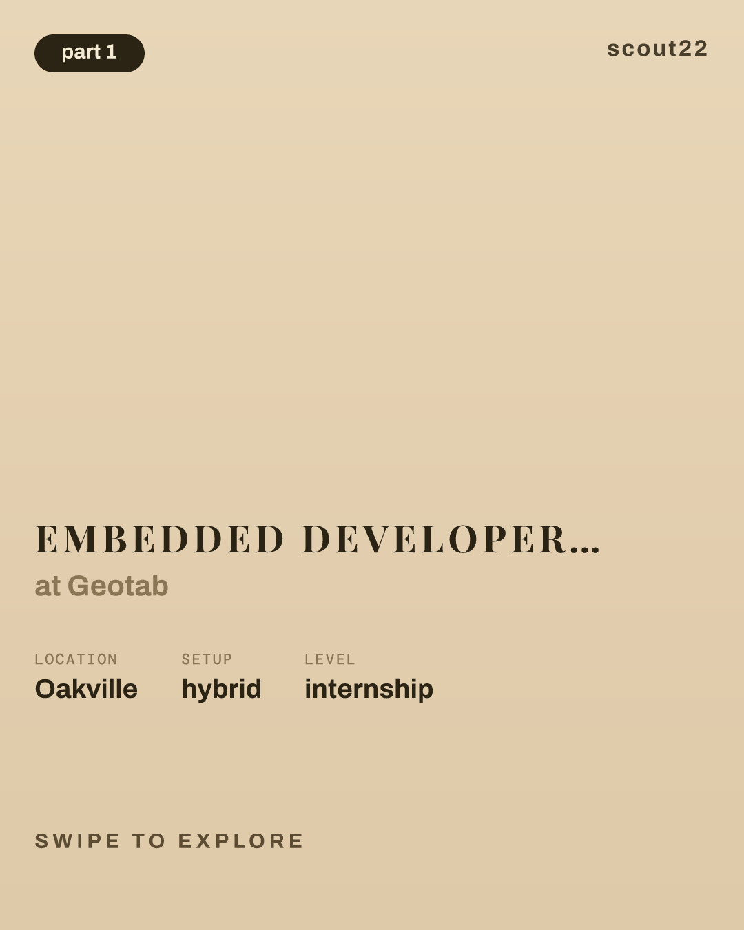 Embedded Developer Intern (Winter/January 2027, 4 Months) at Geotab