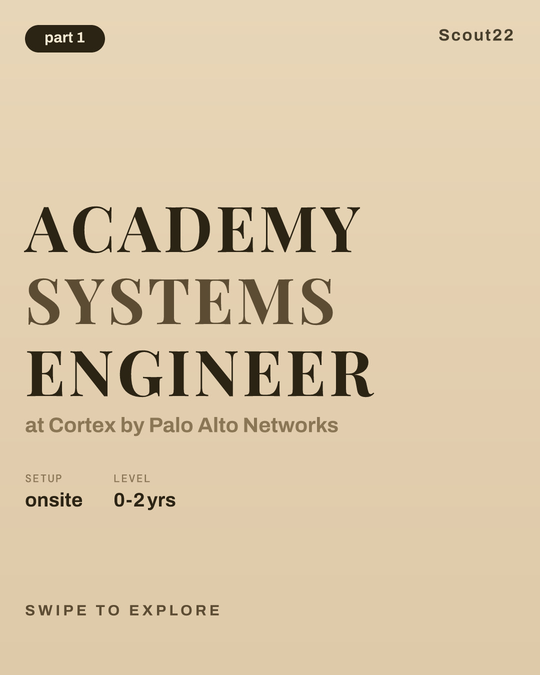 Academy Systems Engineer at Cortex by Palo Alto Networks