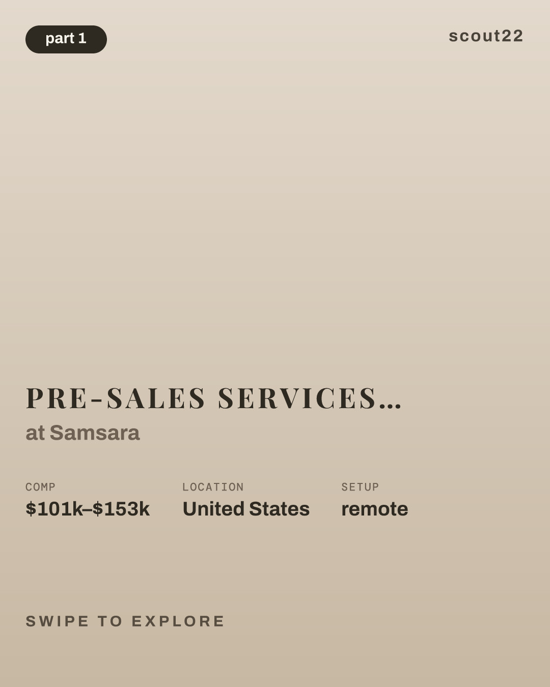 Pre-Sales Services Consultant (Engagement Services Manager) at Samsara
