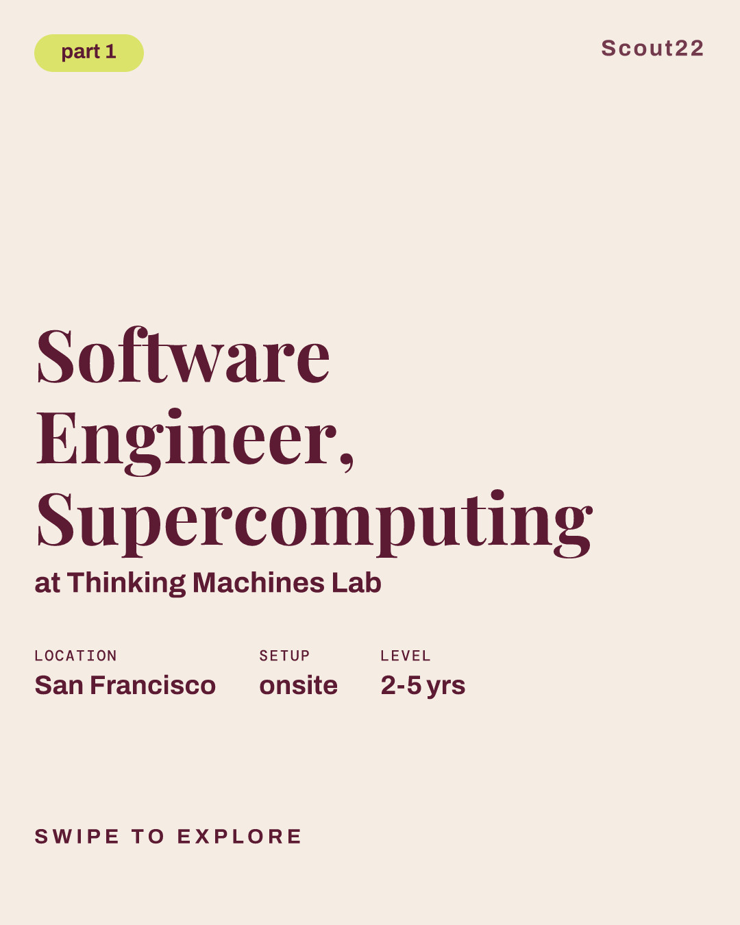 Software Engineer, Supercomputing at Thinking Machines Lab