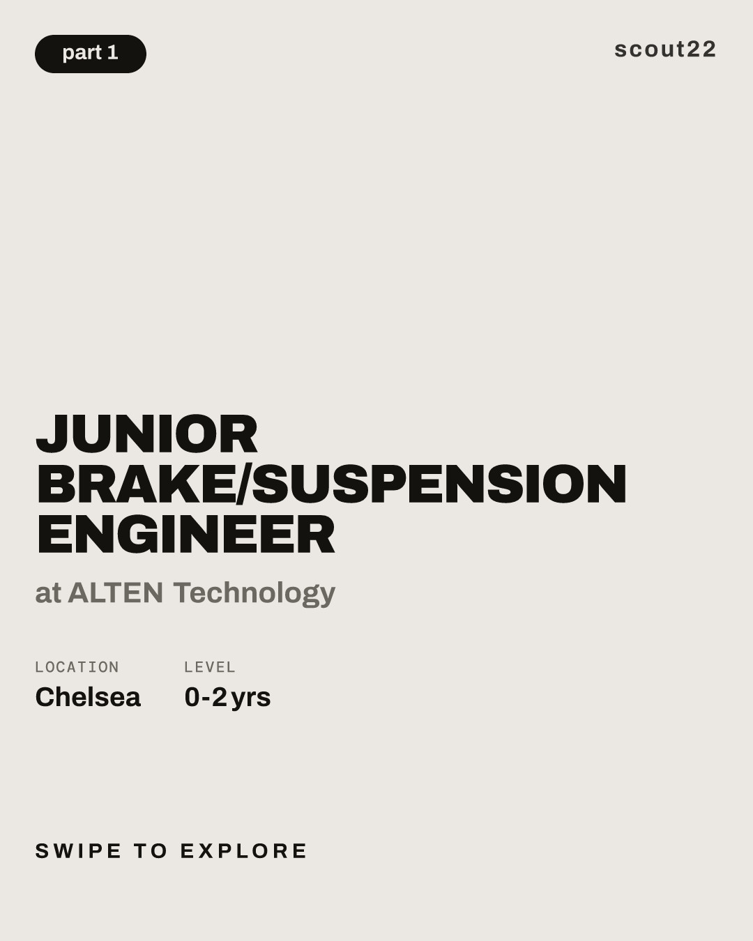 Junior Brake/Suspension Engineer at ALTEN Technology