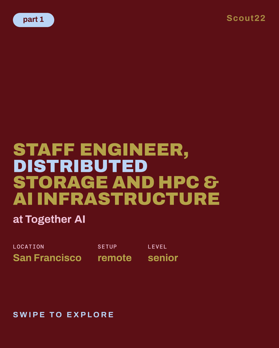 Staff Engineer, Distributed Storage and HPC & AI Infrastructure at Together AI