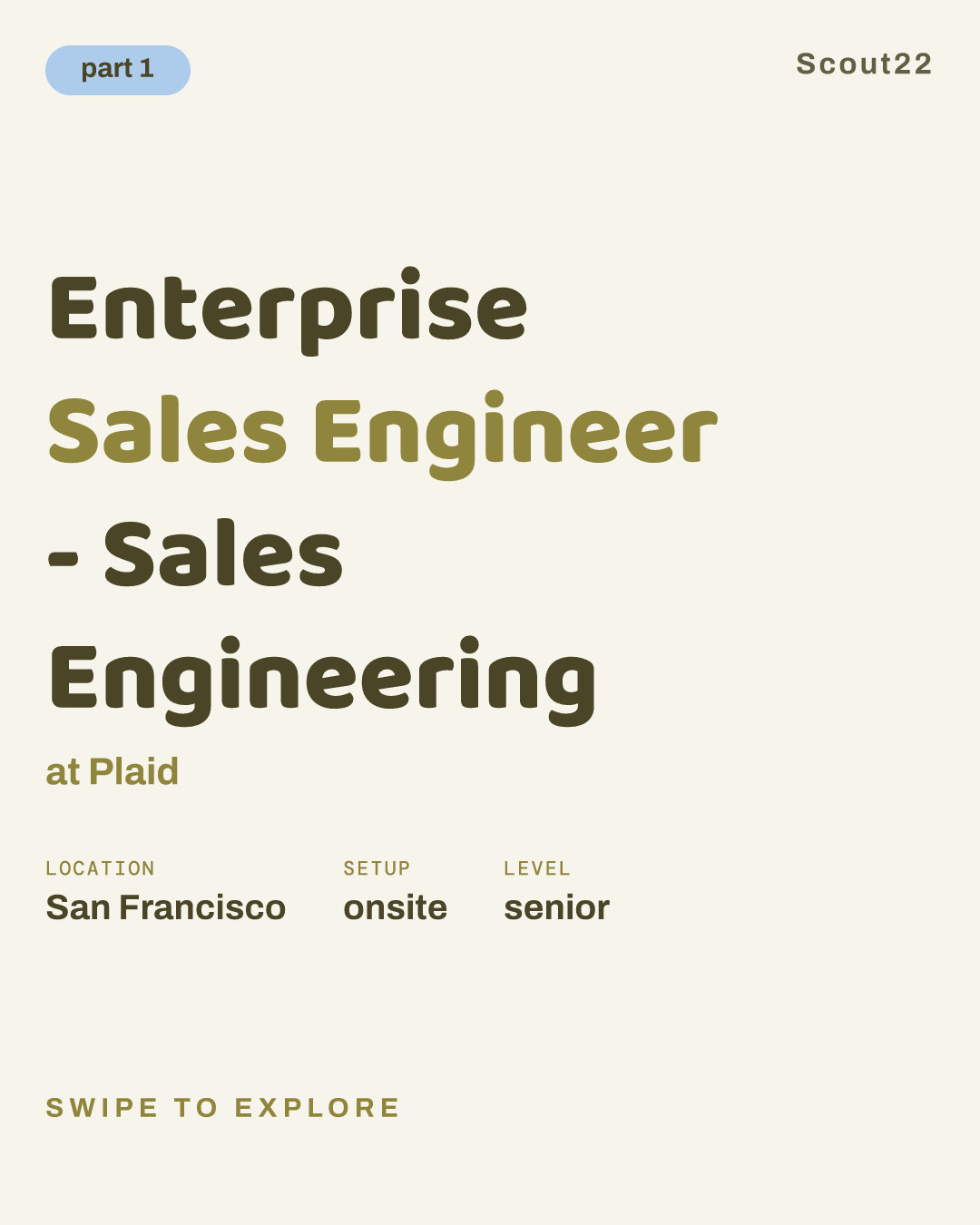 Enterprise Sales Engineer - Sales Engineering at Plaid