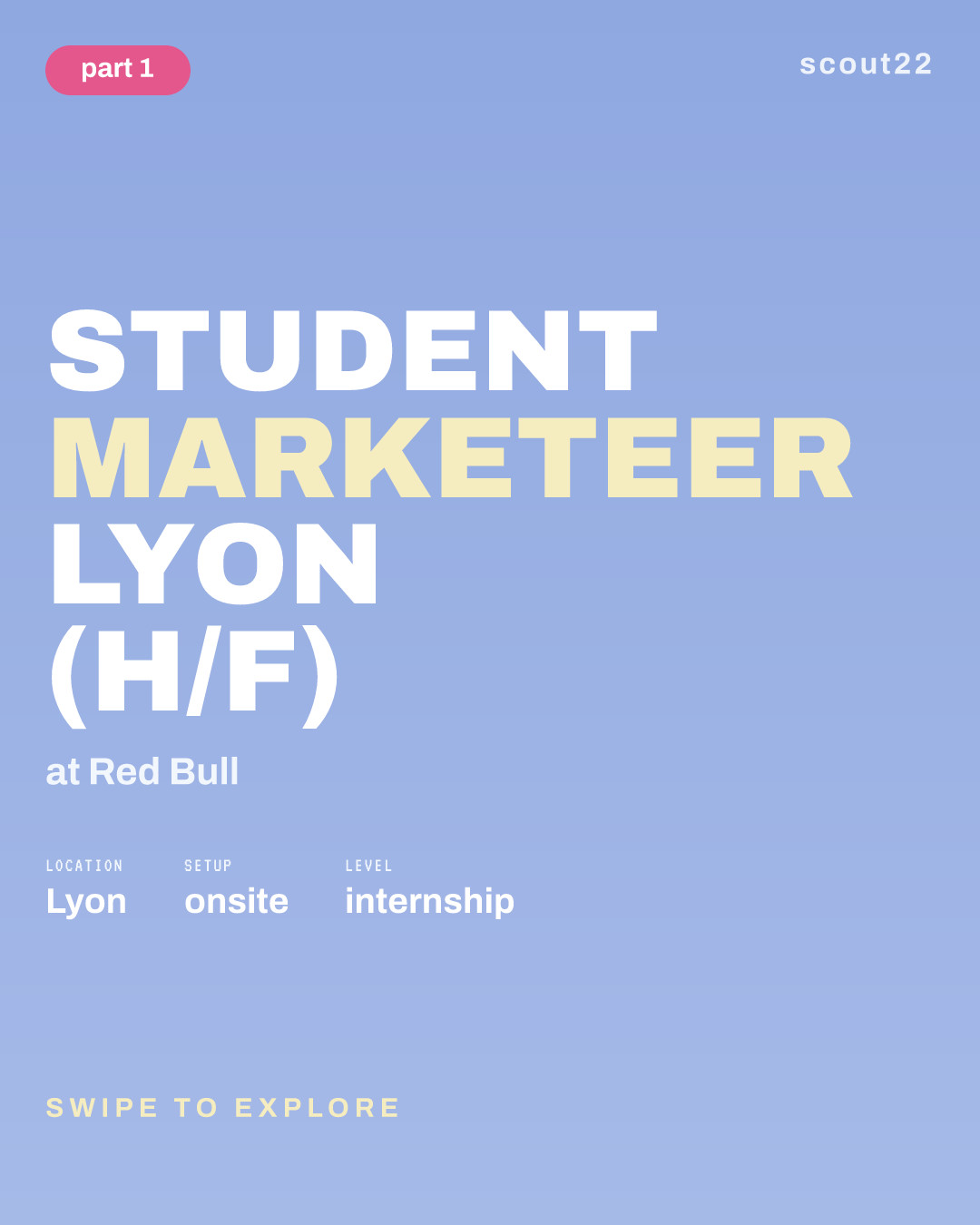 STUDENT MARKETEER LYON (H/F) at Red Bull