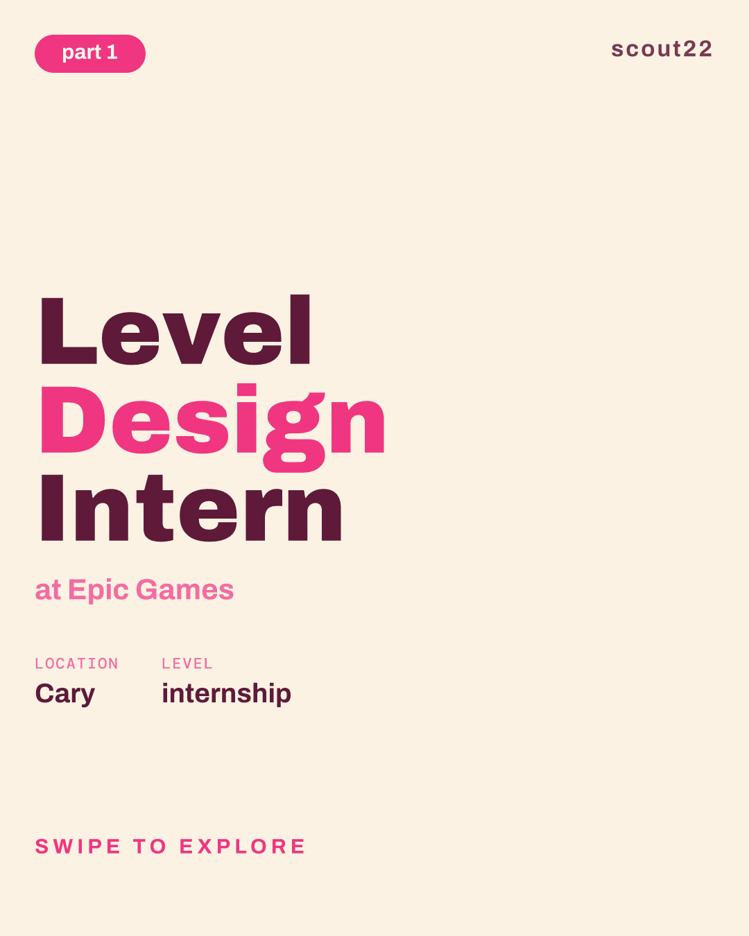 Level Design Intern at Epic Games