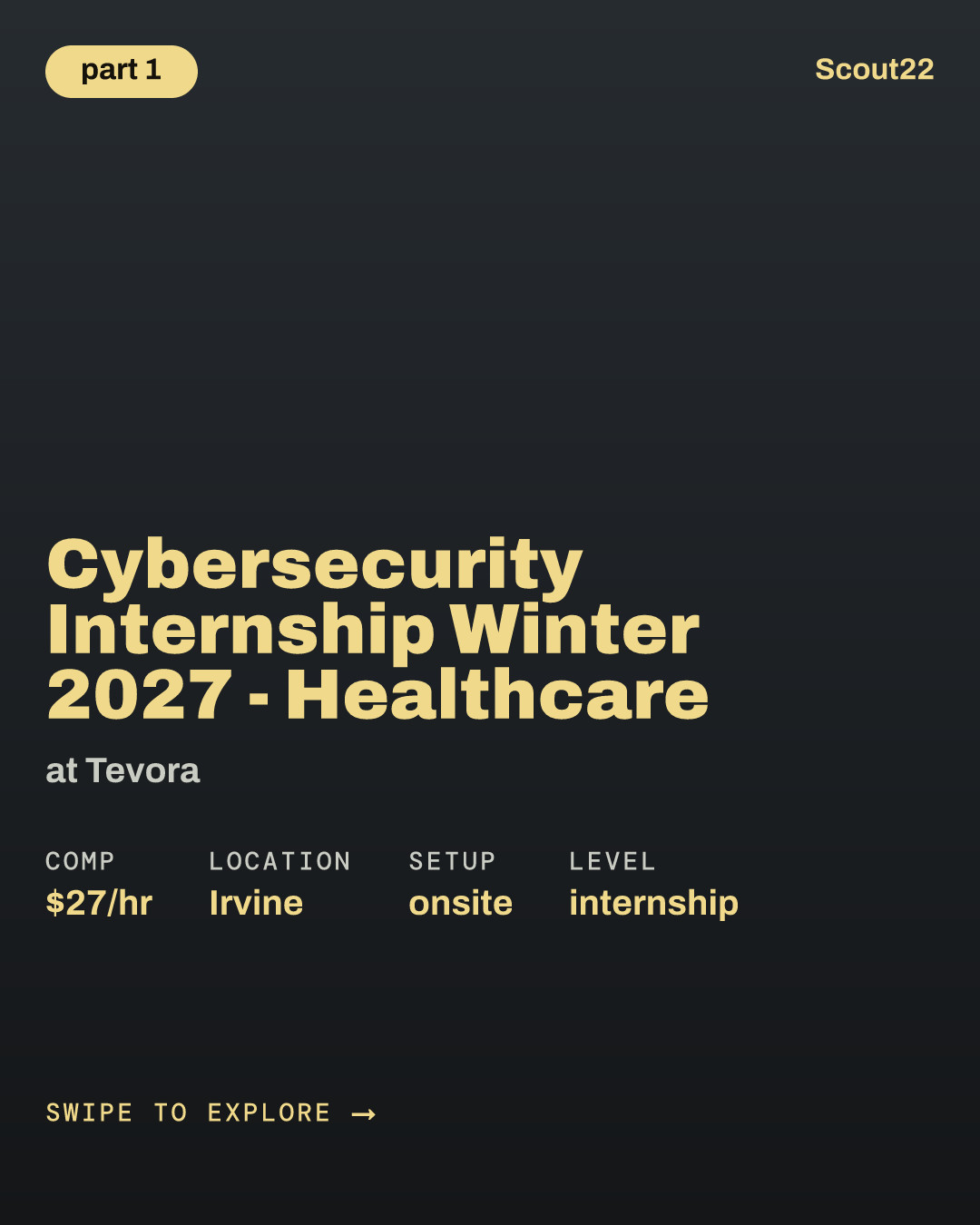 Cybersecurity Internship Winter 2027 - Healthcare at Tevora