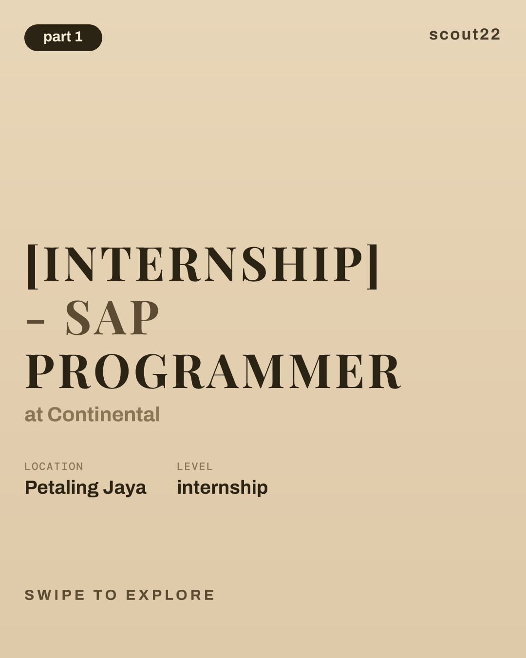 [Internship] - SAP Programmer at Continental