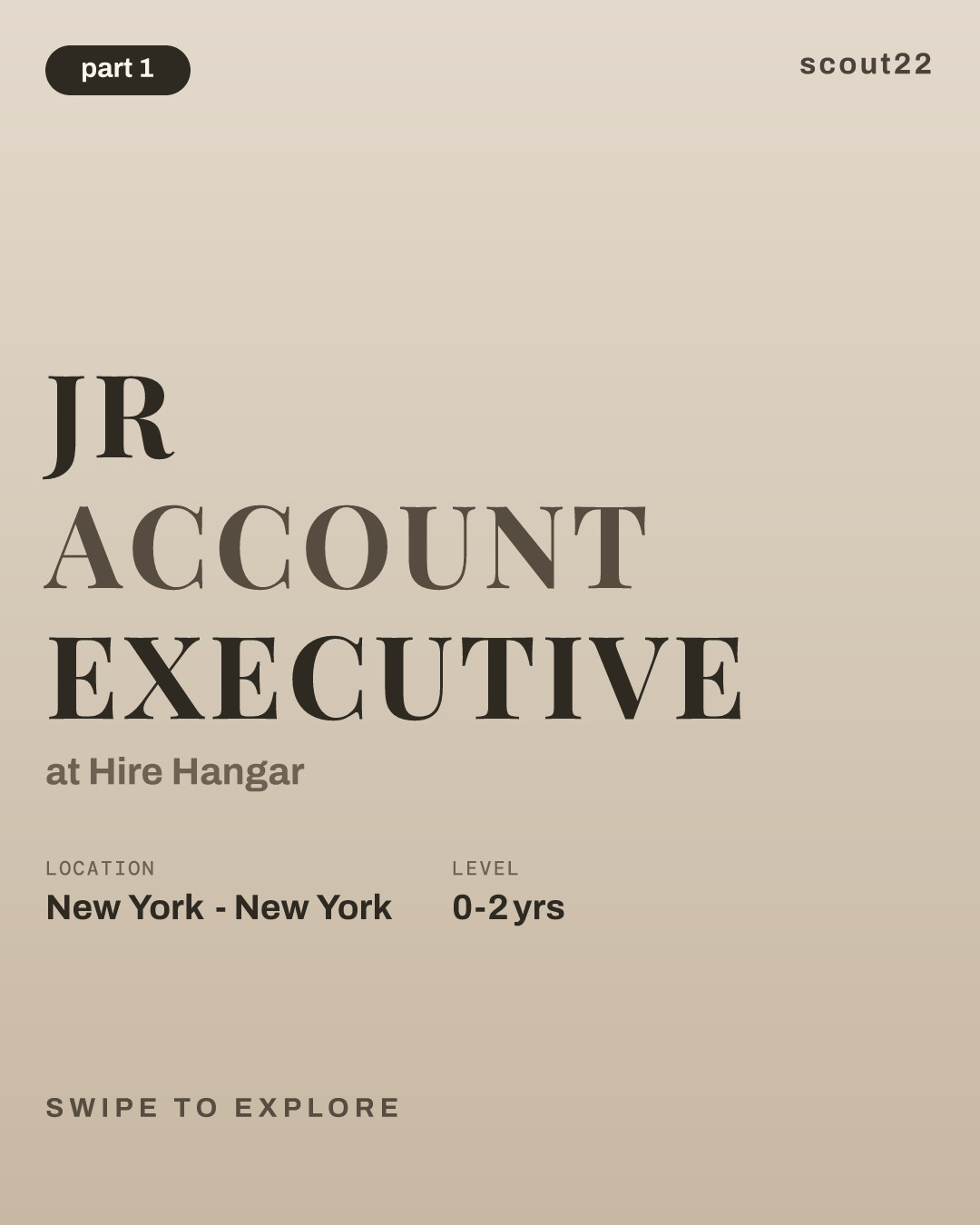 Jr Account Executive at Hire Hangar