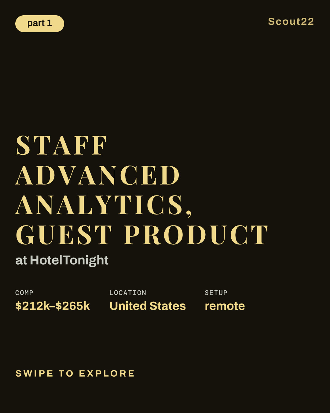 Staff Advanced Analytics, Guest Product at HotelTonight