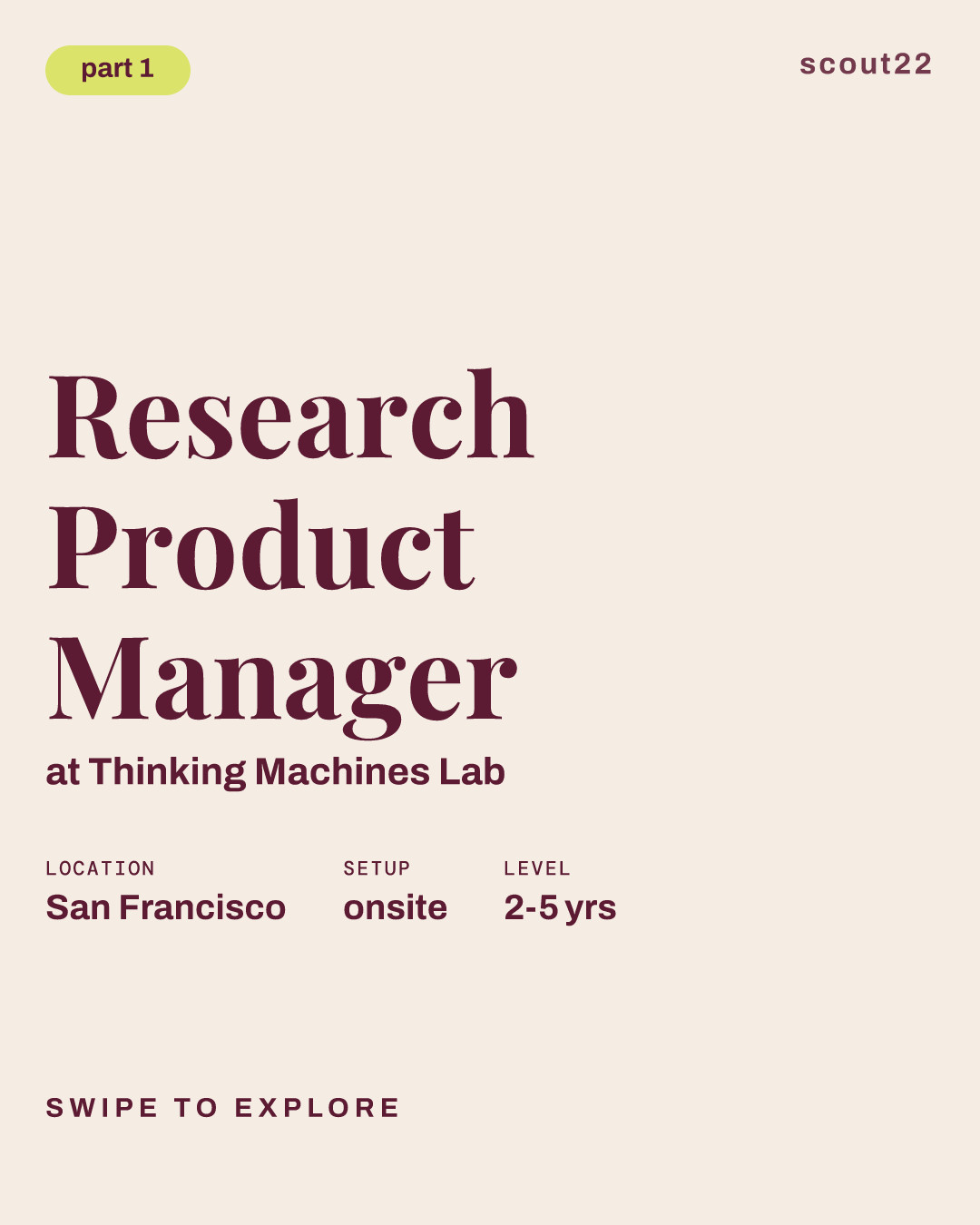 Research Product Manager at Thinking Machines Lab