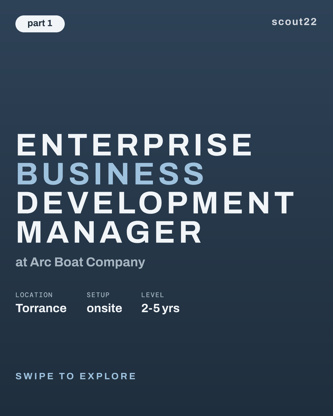 Enterprise Business Development Manager at Arc Boat Company