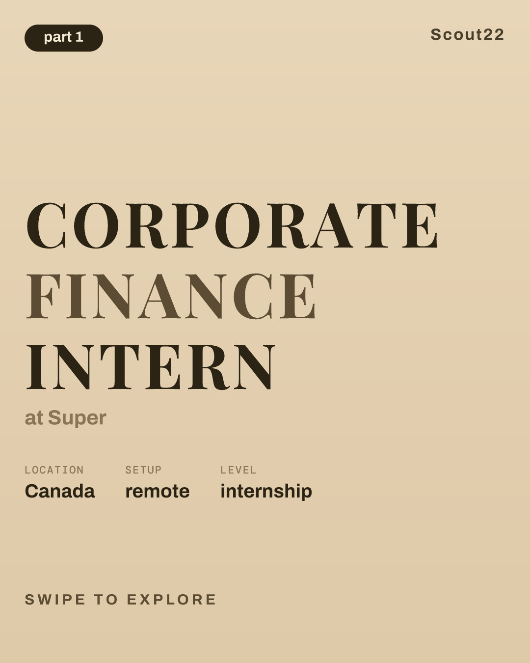 Corporate Finance intern at Super