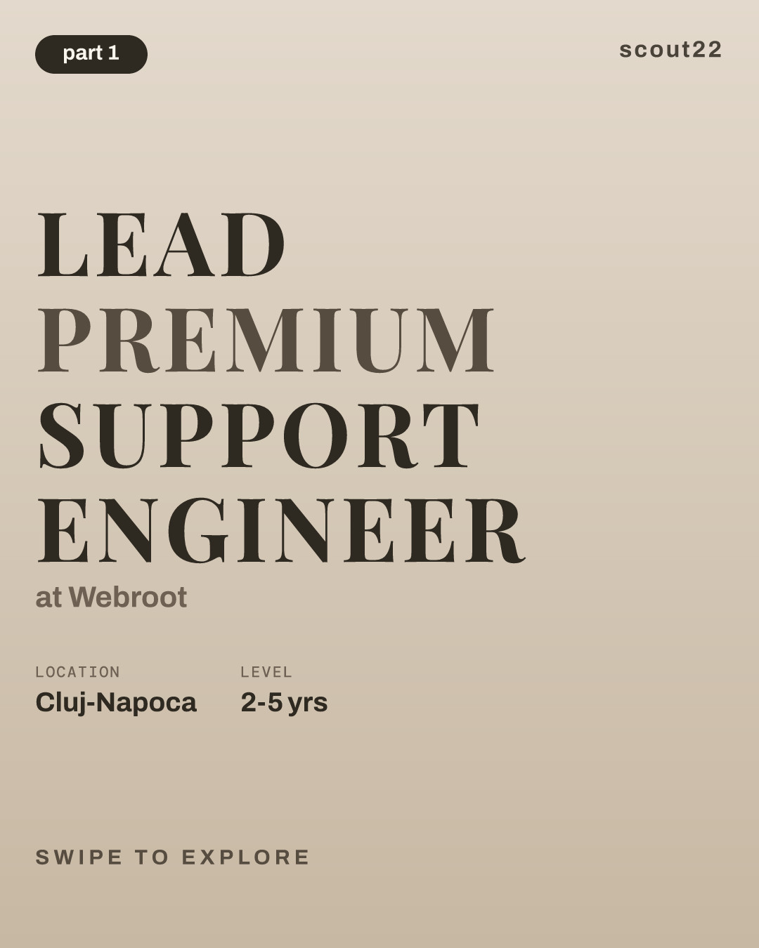 Lead Premium Support Engineer at Webroot