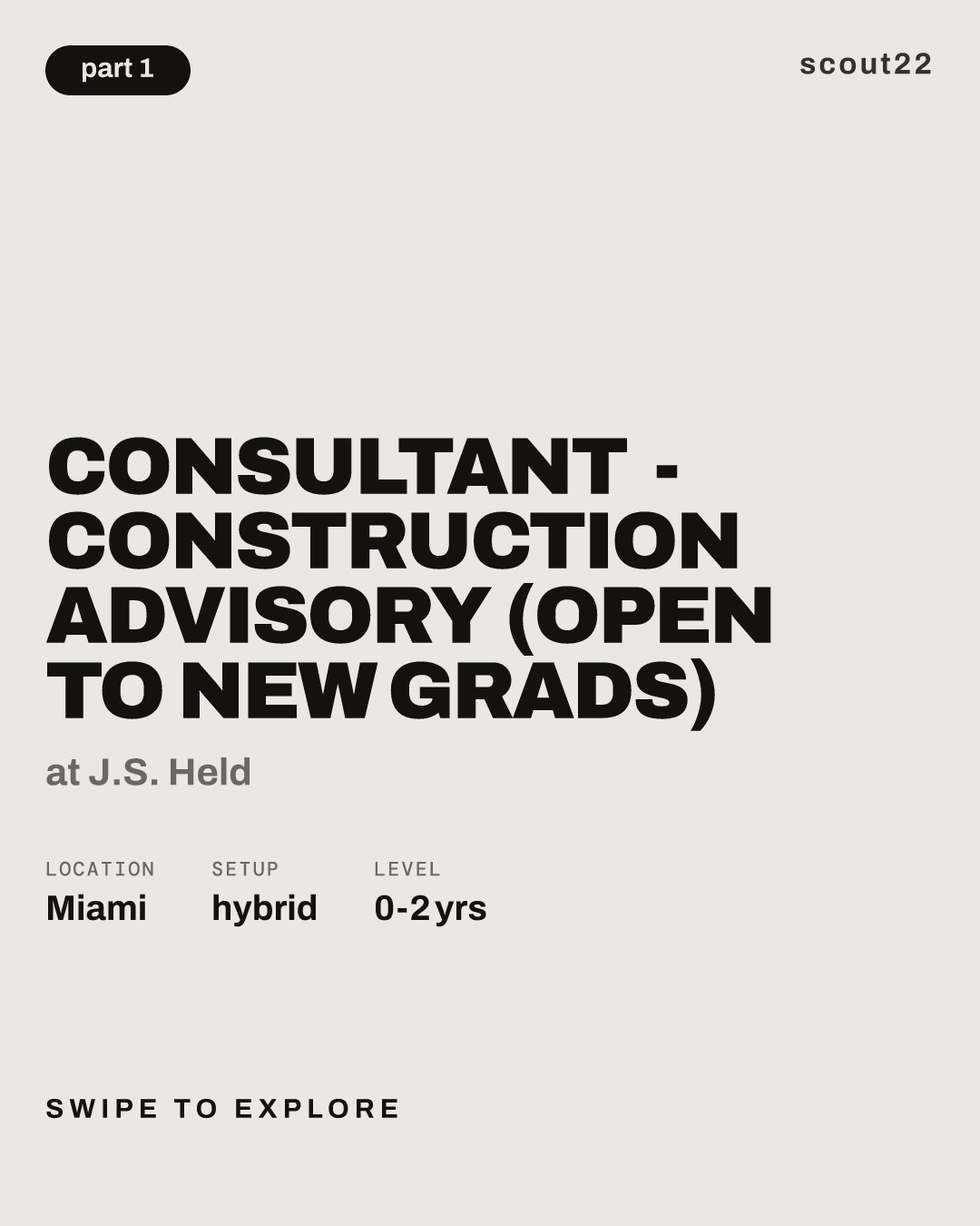 Consultant - Construction Advisory (Open to New Grads) at J.S. Held