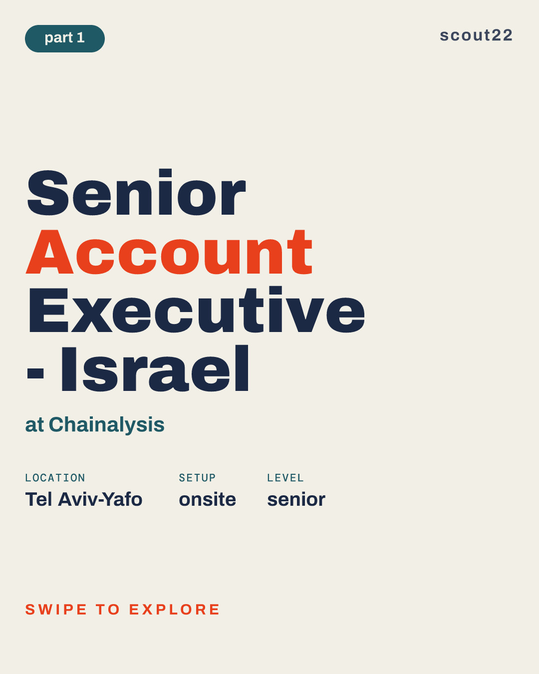Senior Account Executive - Israel at Chainalysis