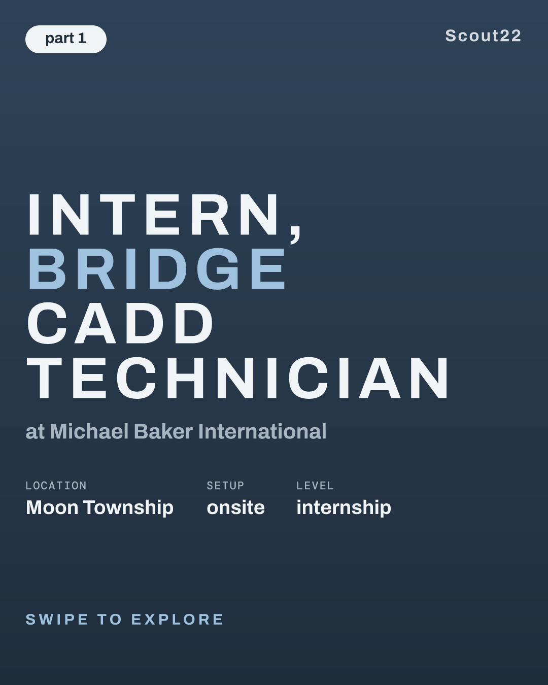 Intern, Bridge CADD Technician at Michael Baker International
