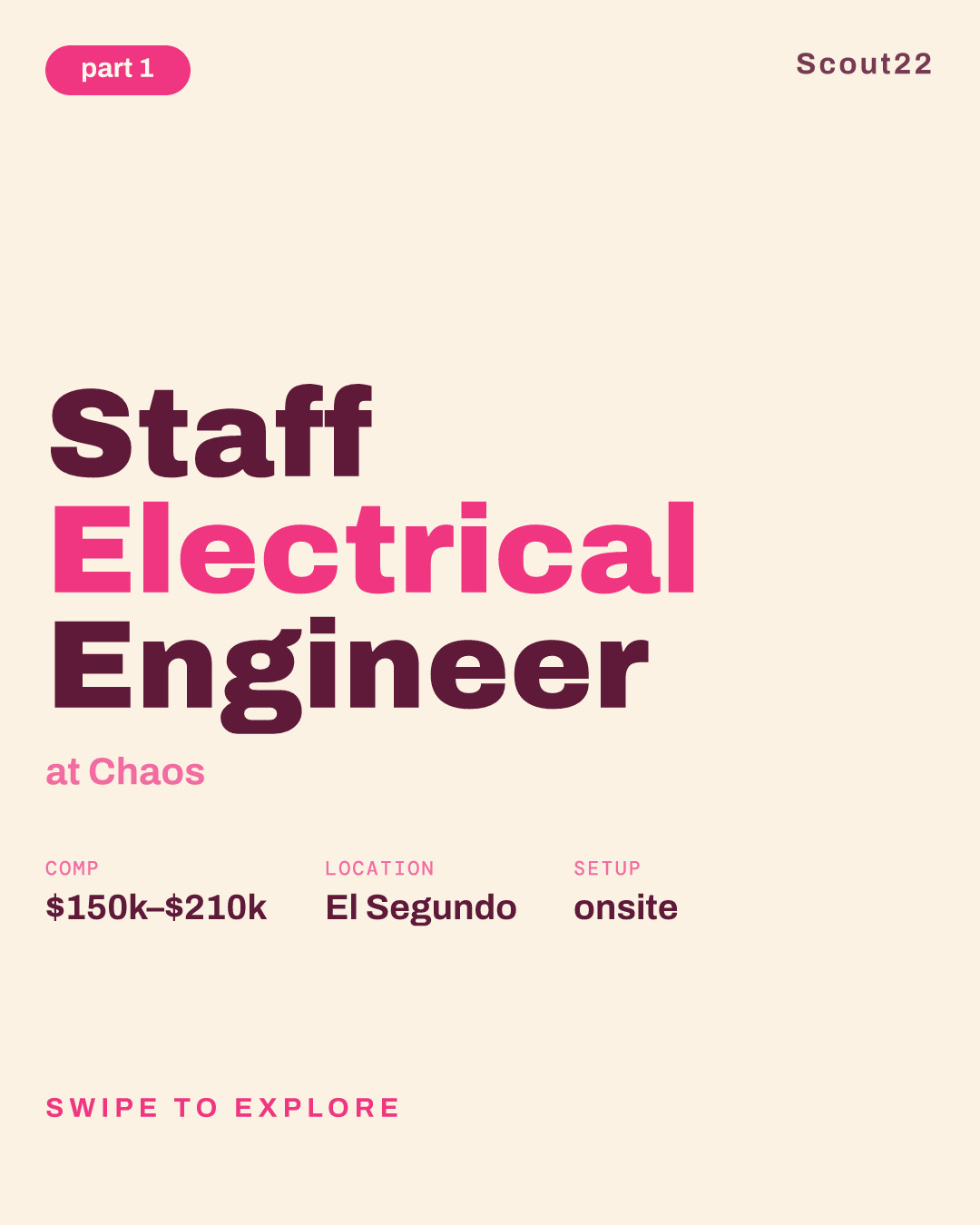 Staff Electrical Engineer at Chaos