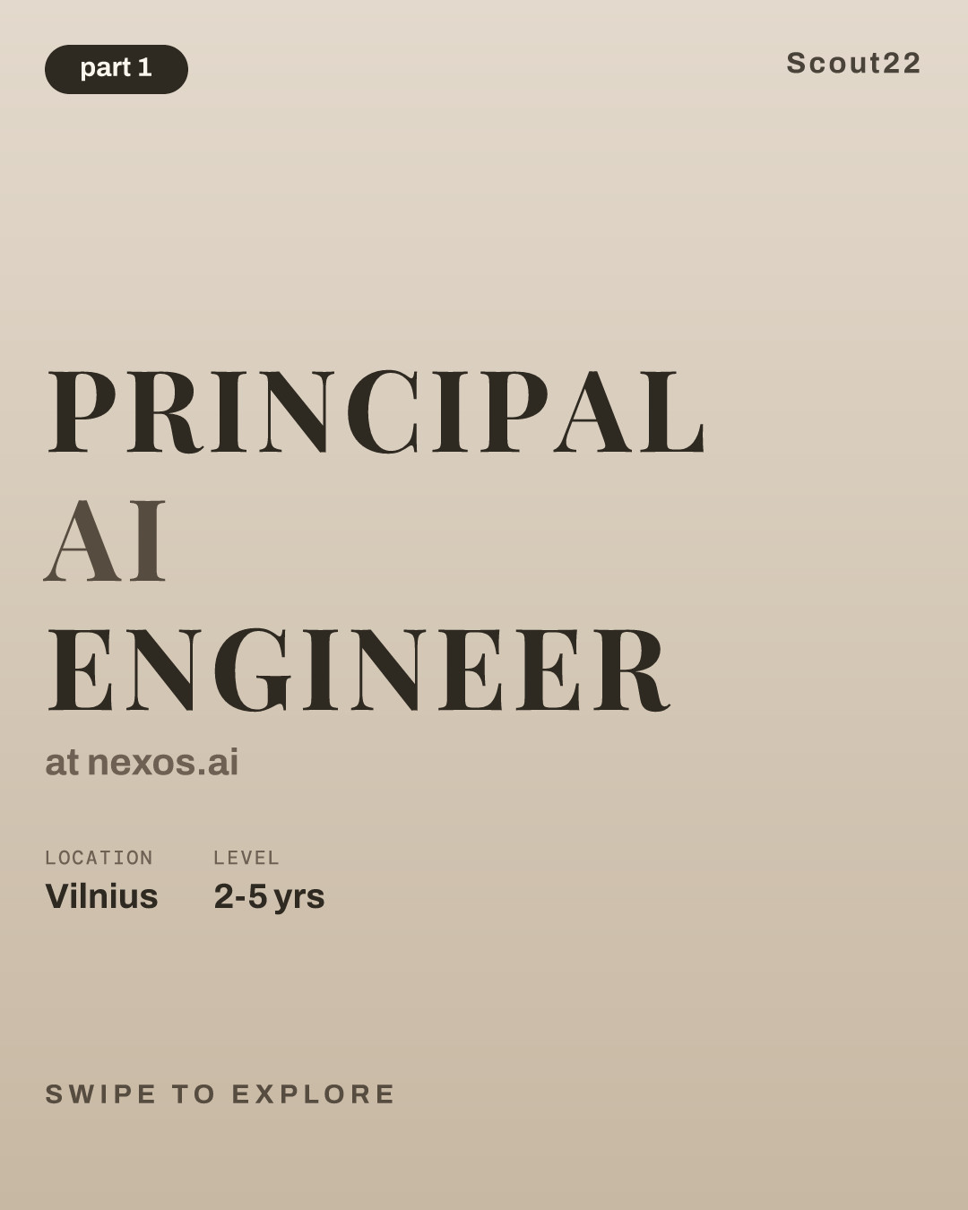 Principal AI Engineer at nexos.ai