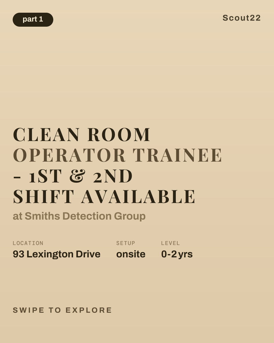 Clean Room Operator Trainee - 1st & 2nd Shift Available at Smiths Detection Group